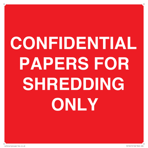 CONFIDENTIAL PAPERS FOR SHREDDING ONLY